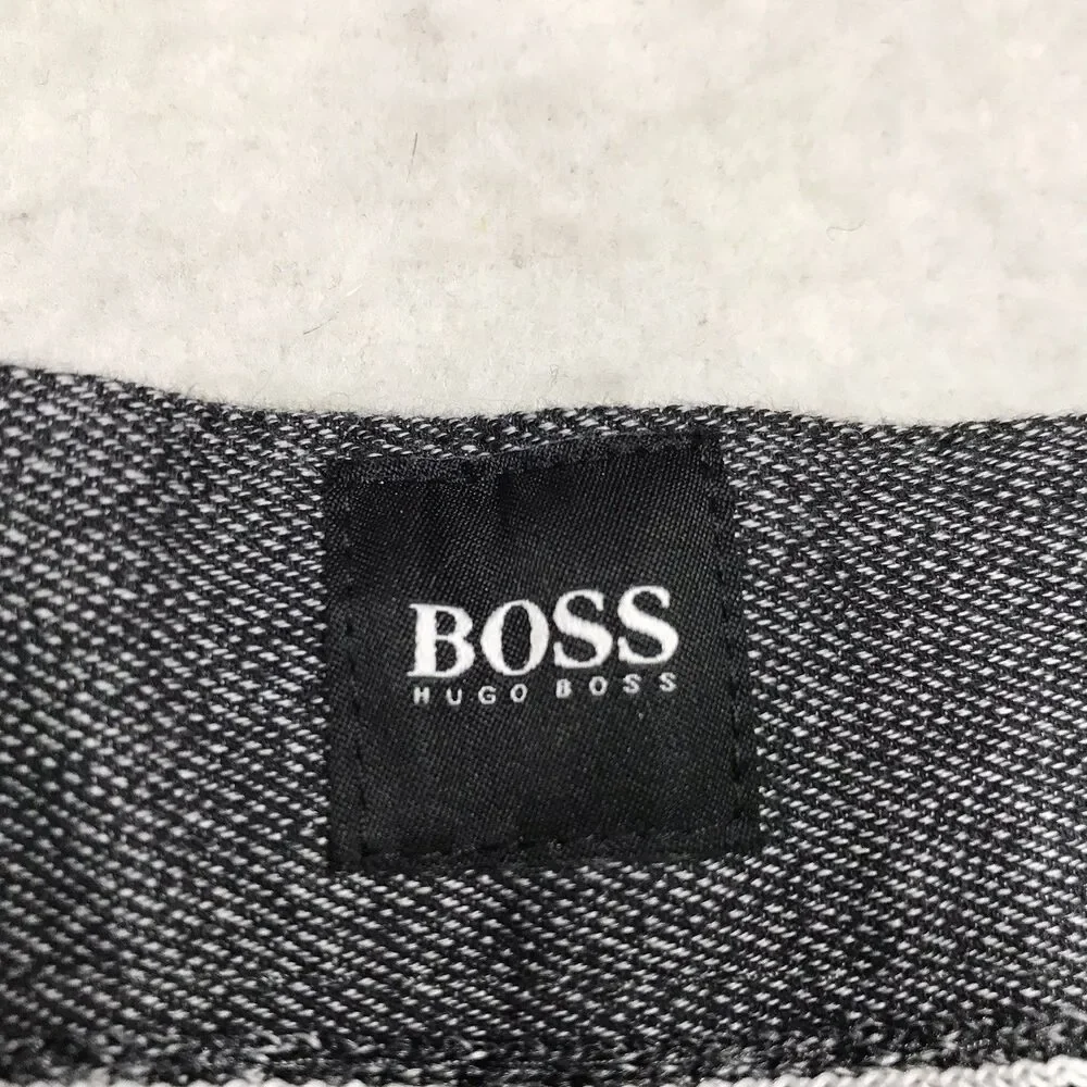 HUGO BOSS Kaito 1 Pant Men 40R (40x34) Gray Stretch Twill Flat Front Chino